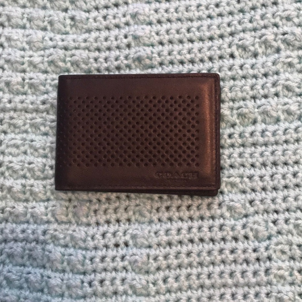 💼🖤 Men’s coach small bifold wallet
